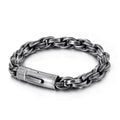 Men’s Vintage Bracelet 9mm - 316L Stainless Steel, Polished Finish