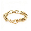 Chain Bracelet 9mm - Stainless Steel, 18K Gold Plated
