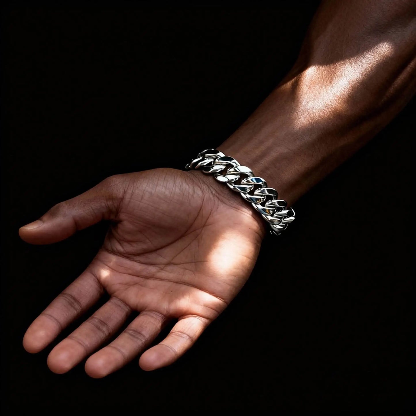 Miami Cuban Link Bracelet – Stainless Steel, Polished Finish