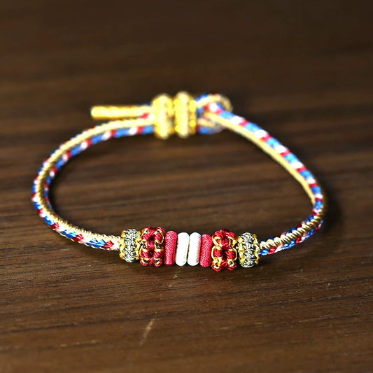 Dunhuang-Inspired Handwoven Bracelet