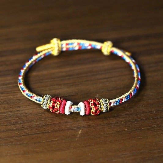 Dunhuang-Inspired Handwoven Bracelet