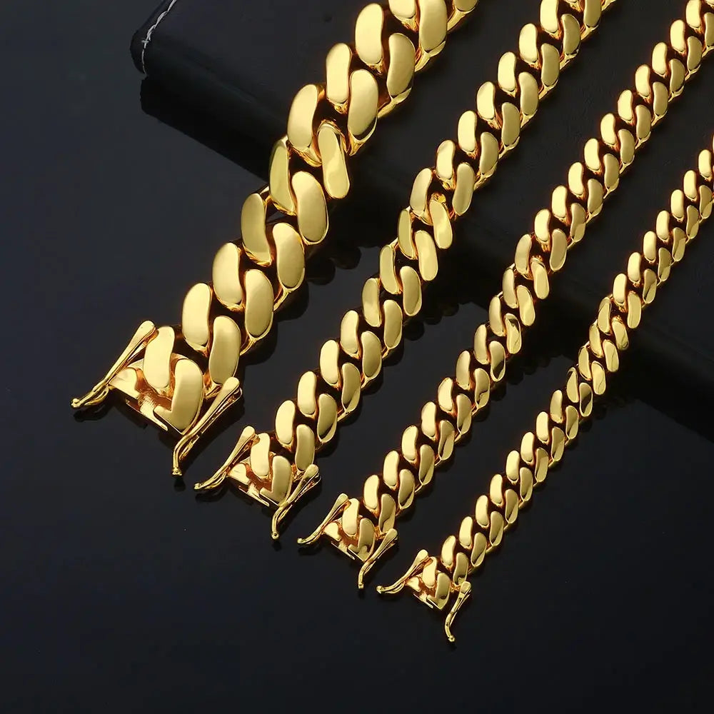 Cuban Link Bracelet – Copper, 18K Gold Plated