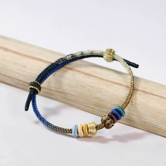 Oil Painting Style Art Bracelet – Handmade Energy & Good Luck Charm