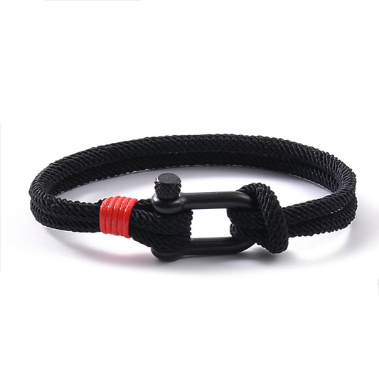 Horseshoe Buckle Rope Bracelet