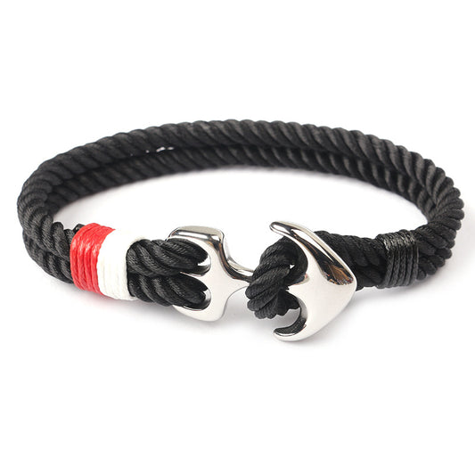 Multicolor Anchor Rope Bracelet