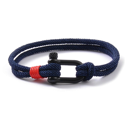 Horseshoe Buckle Rope Bracelet
