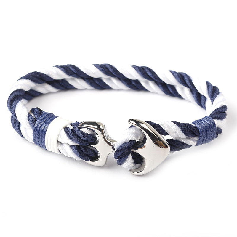 Multicolor Anchor Rope Bracelet