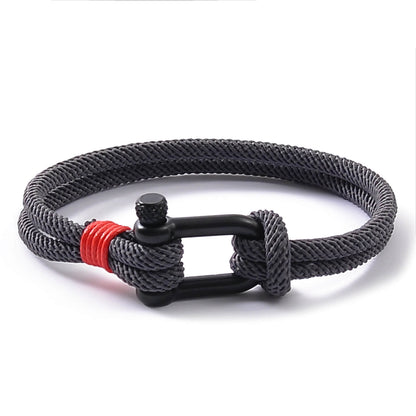 Horseshoe Buckle Rope Bracelet