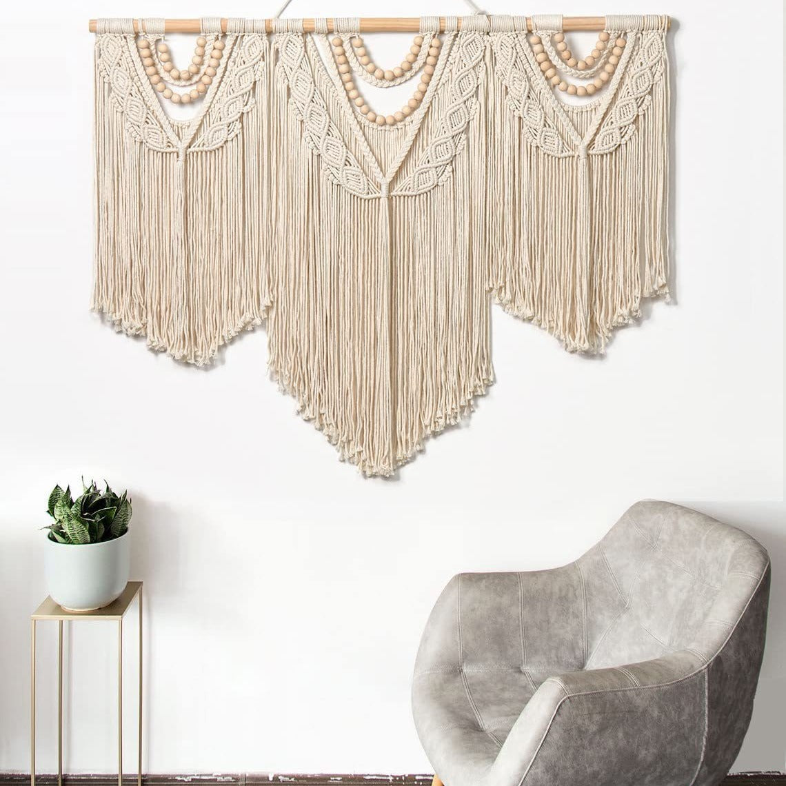 Large Tassel Wall Hanging for Living Room Decoration