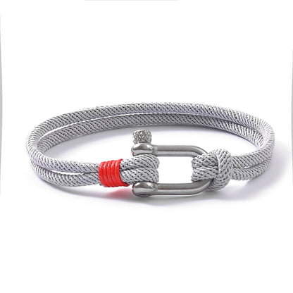 Horseshoe Buckle Rope Bracelet