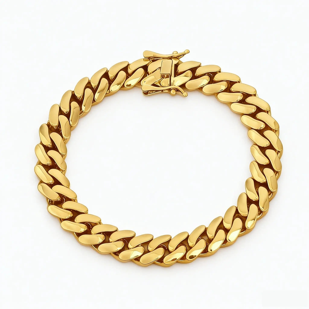 Cuban Link Bracelet – Copper, 18K Gold Plated